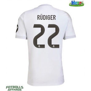 Real Madrid Antonio Rudiger #22 Hemmatröja 2025-26 Kortärmad